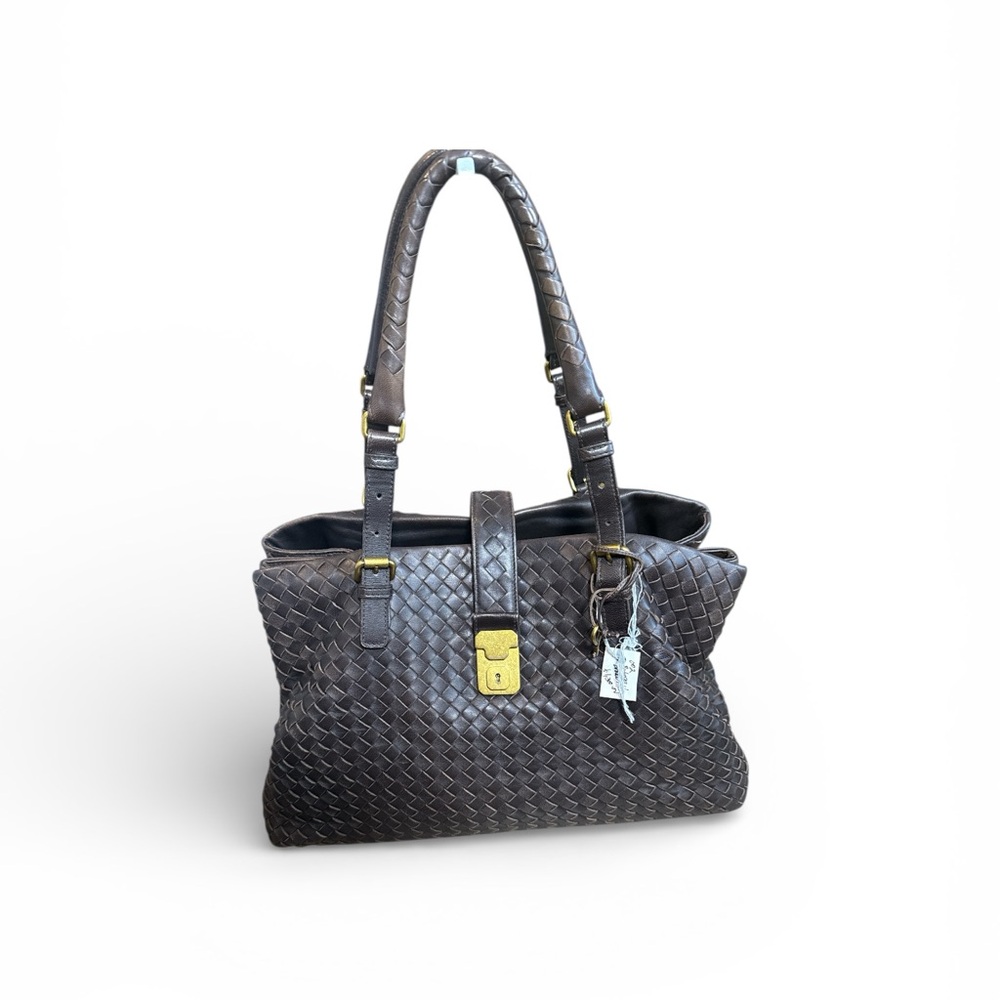 Bottega Veneta Intrecciato Large Tote – Chocolate Brown